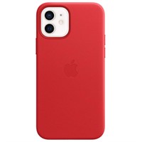 Skal iPhone 12 Pro Max Leather Case with MagSafe - (PRODUCT)RED