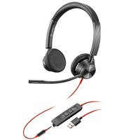 HEADSET POLY BLACKWIRE 3325 BW3325-M USB-A IN